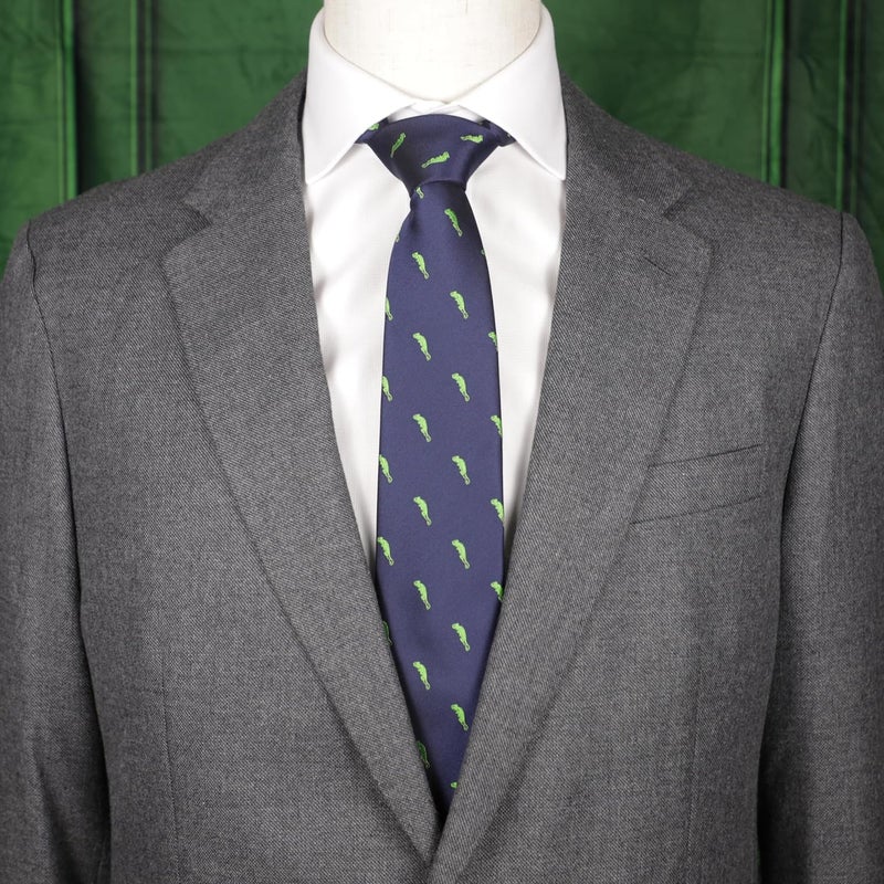 MENDEPOT Animal Pattern Necktie With Gift Box Sea Animal Pattern Tie Father's Day Birthday Gift Tie - Image 2